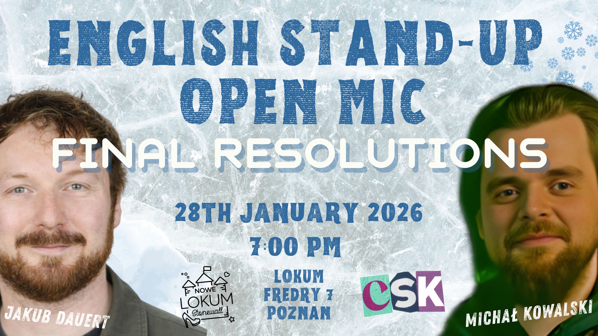 English Stand-Up Open Mic: Final Resolutions 